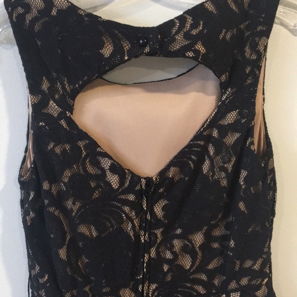 BCX Black/Beige Dantele Inspired Mini Dress - Picture 7 of 8